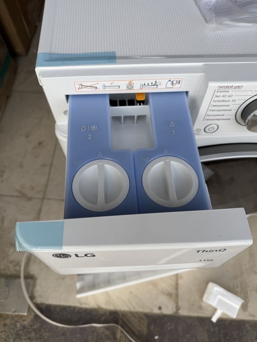Стиральная машина LG 11 кг TW4V7EB1W AI DD TurboWash ThinQ ezDispense