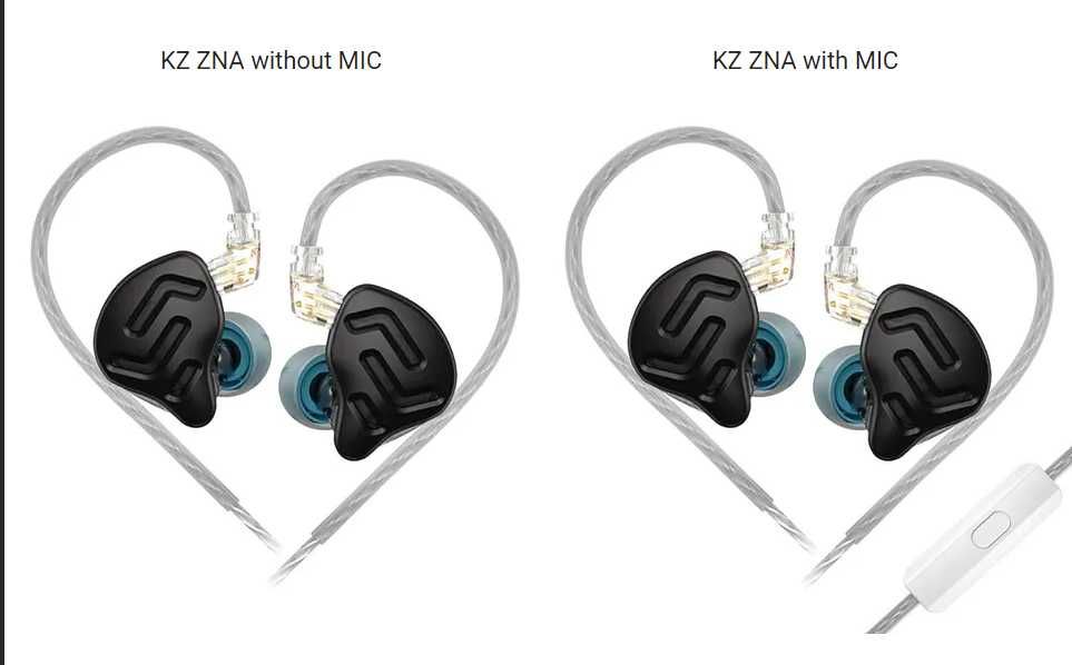 Продам новые запечатанные проводные наушники KZ ZNA звук Hi-Fi