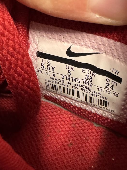 Nike air force 1 mid червен велур