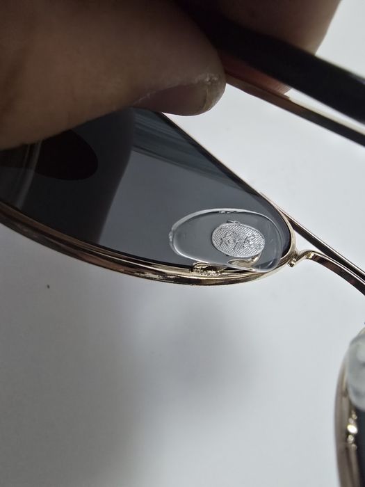 Ochelari de soare Rayban 5904, noi, lentila sticla, rama aurie