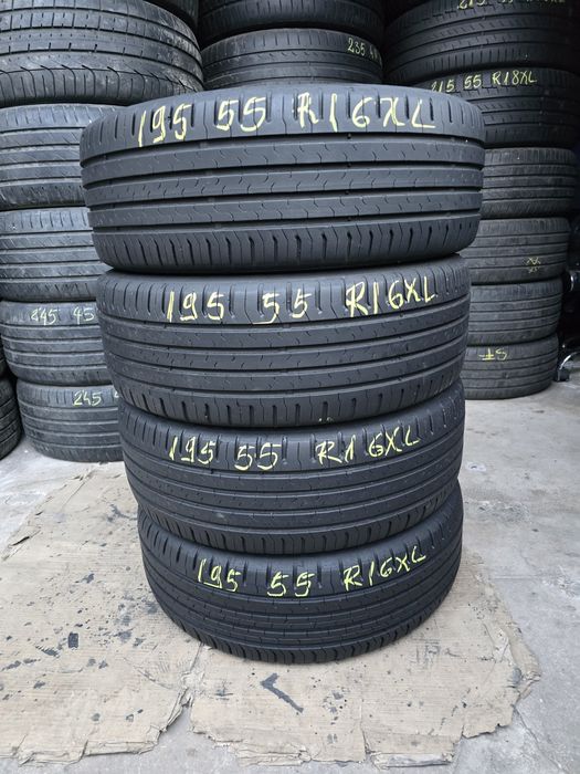 4 Anvelope Vară Continental 195/55 R16XL impecabile .