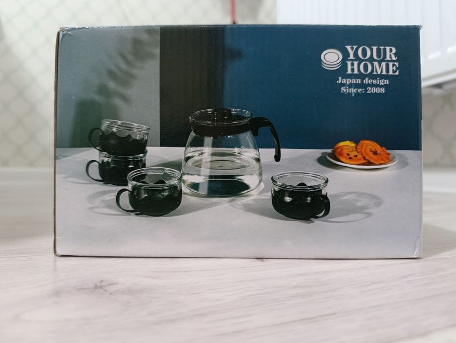 Набор посуды кружки чайник сервиз