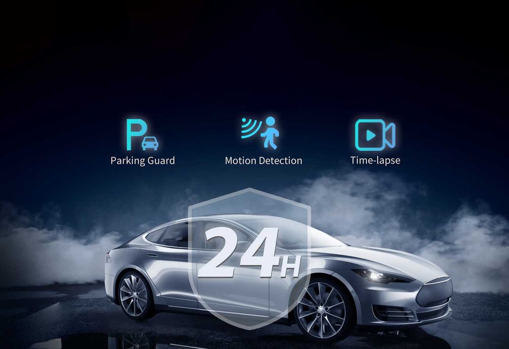 Camera Auto 3 Canale 4K Lanmodo D1(Fata+Interior+Spate)GPS & WiFi 5GHz