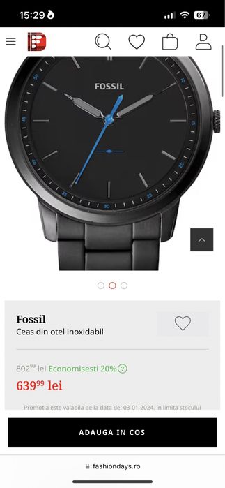 Ceas barbatesc Fossil