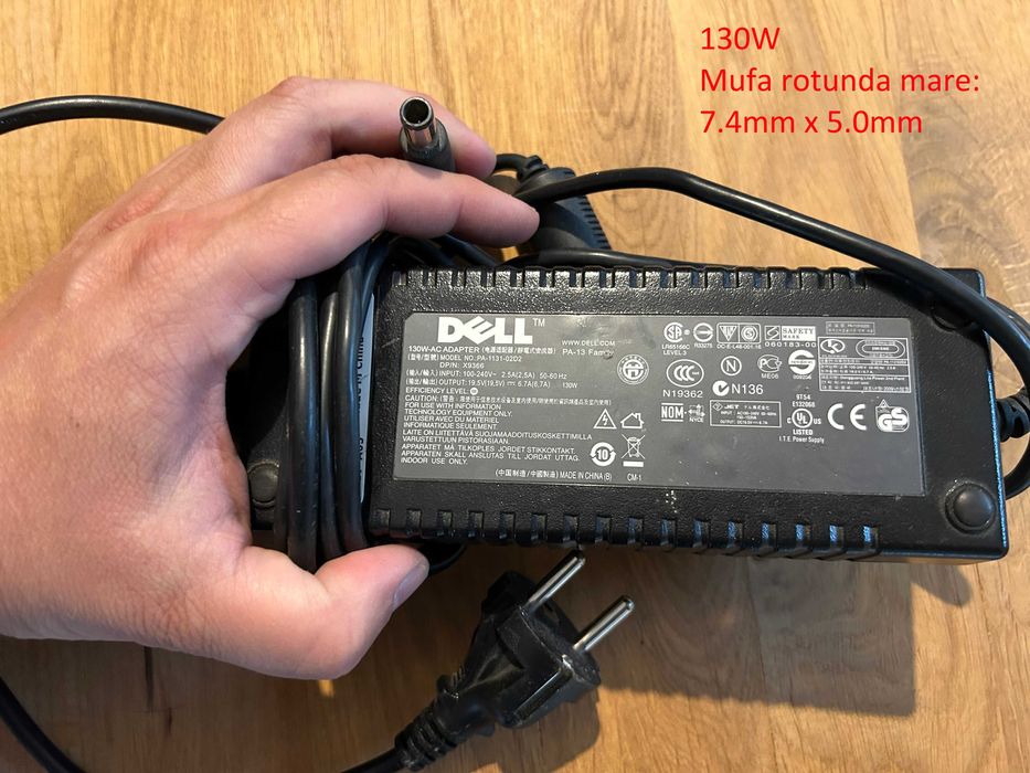 Incarcator laptop Dell 20V - 65W, 90W, 130W, 180W, 240W