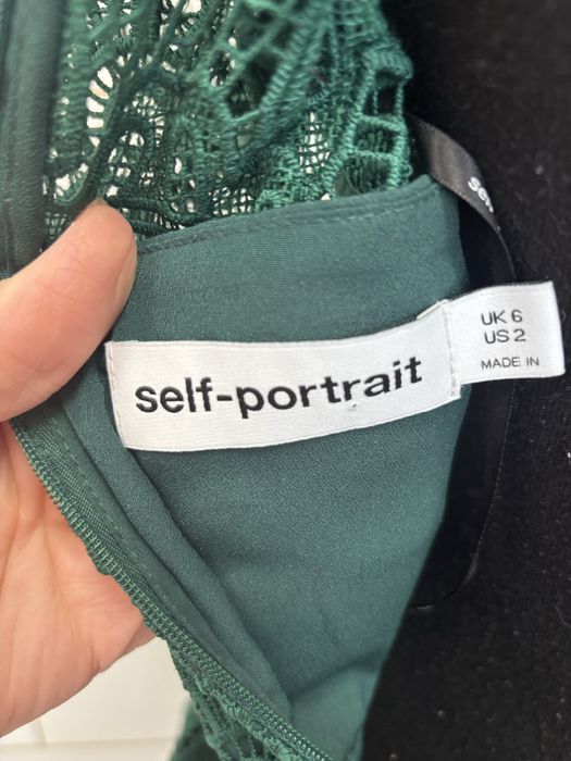 Self portrait рокля в зелено