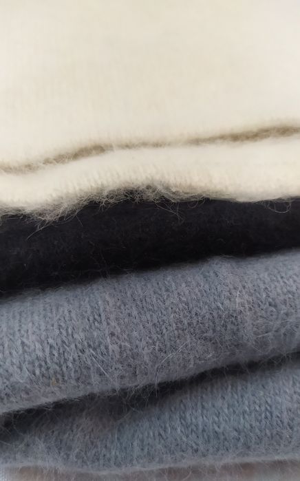 Шарф из ангоры. 3 цвета в одном.