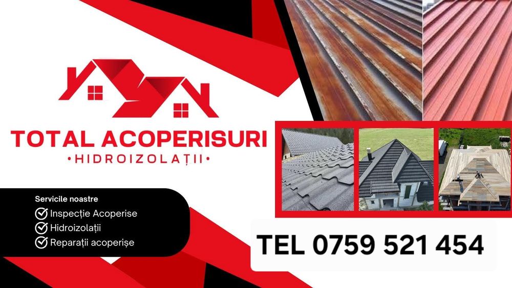 Reparații Acoperișuri/Acoperișuri BILKA/Hidroizolații Râmnicu Vâlcea