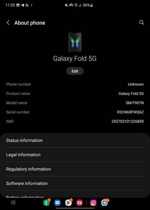 Samsung fold 5 g