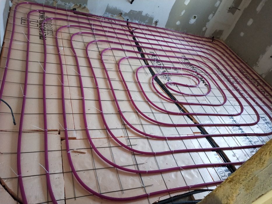 Монтаж теплого пола