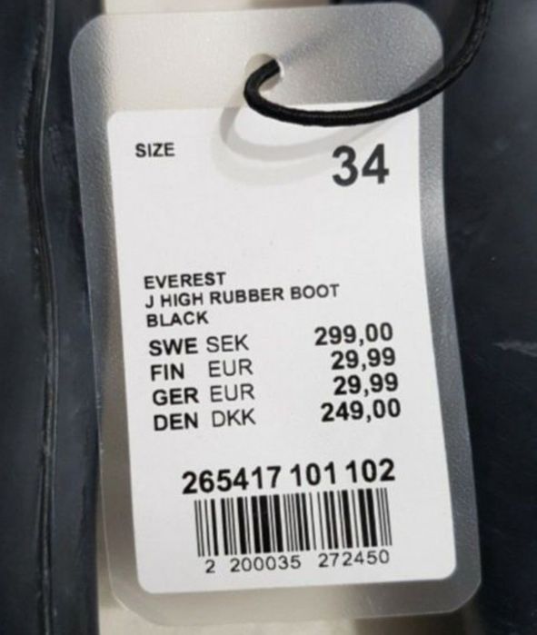Cizme Everest Noi, din  cauciuc natural, ploaie, noroi, nr. 34 EU