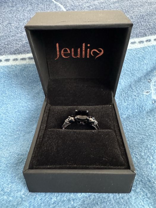 Inel argint negru gotic cap mort