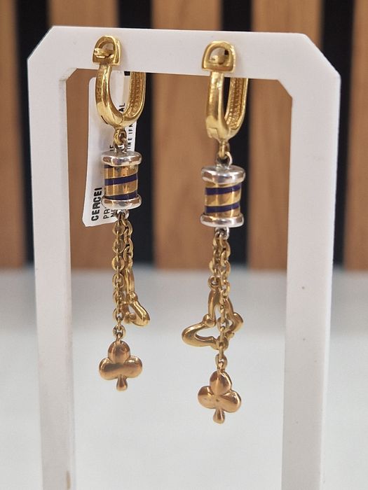 Cercei Aur 18k Greutate 8.27gr Garantie!#18292