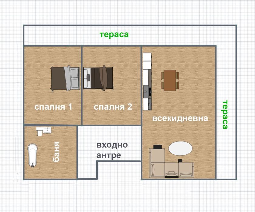 3-стаен в Плевен-Идеален център площ 131 цена 185000