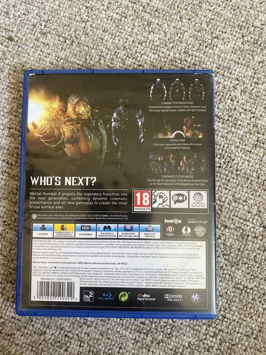 Игра за ps4 Mortal Combat X
