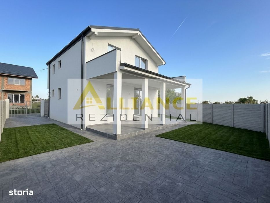 Vila Individuala | P+M | 4 camere + 2 bai | Teren 370mp | Mobilata
