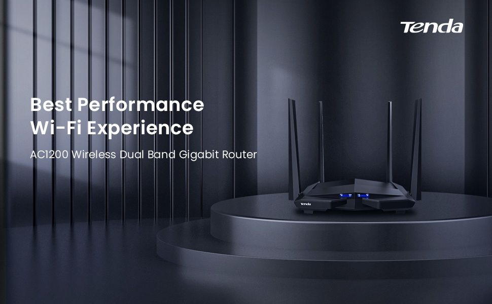 Router Tenda AC1200 Gigabit Dual Band - Viteză și Acoperire Extinsă