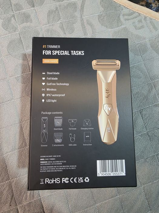 Aparat de Tuns Shav 2 Gold Edition - Nou - IPX7 Waterproof