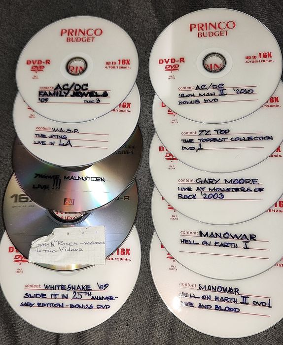 DVD-R дискове с metal концерти и клипове !