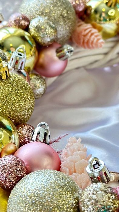 Новогодний декор, венок ручной работы