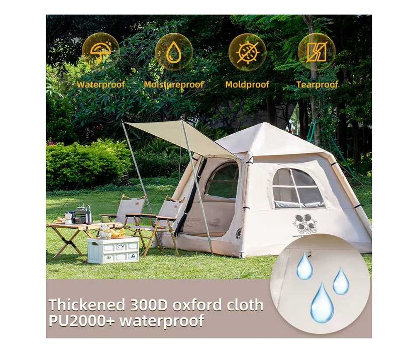 Надувной палатка-210х210х160 см Мест-3 чел. Доставка бесплатно