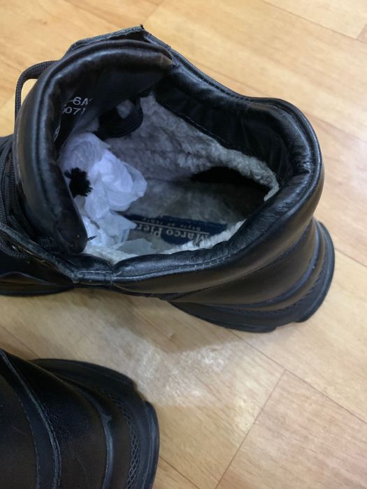 Теплые кроссы из кожи