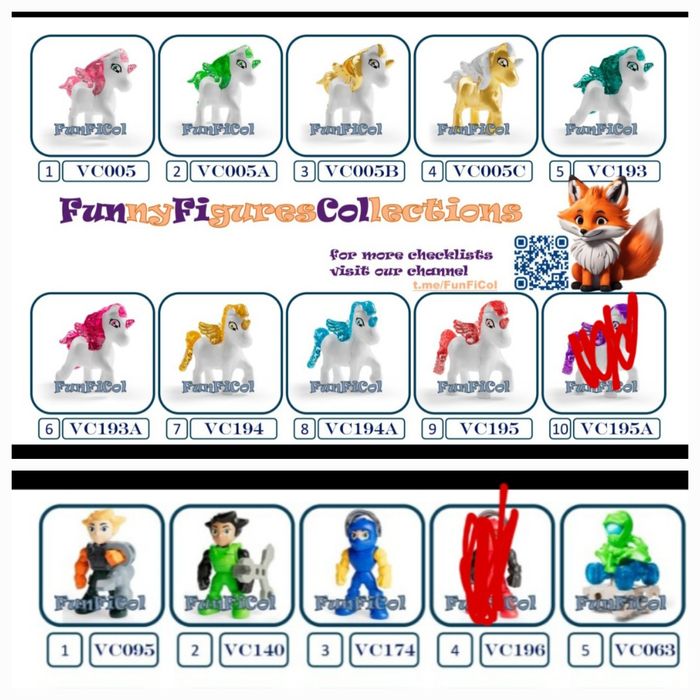 Киндер фигурки разные