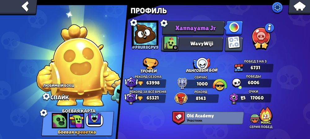 аккаунт бравл олд