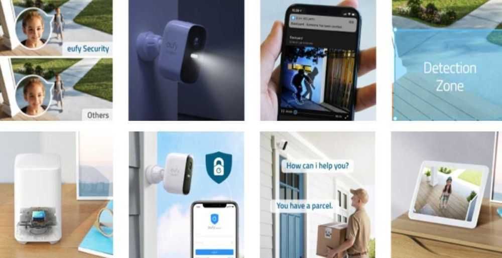 Sistem de supraveghere video eufyCam 2C Security wireless, HD 1080p, 2.1 MP, IP67, Nightvision,