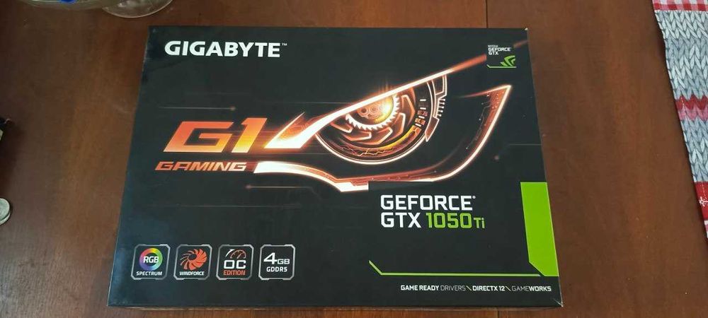 Gigabyte GeForce GTX 1050 Ti G1 Gaming 4 ГБ 128-битной GDDR5 как Новая