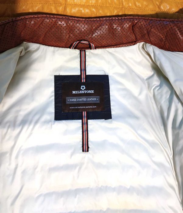 Мъжко кожено яке от естествена кожа Milestone