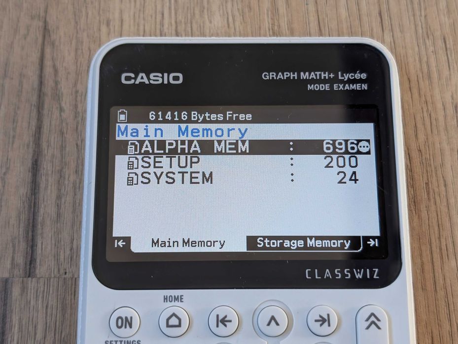 Calculator de birou, scoala Casio Graph Math+ Lycée (Classwiz)