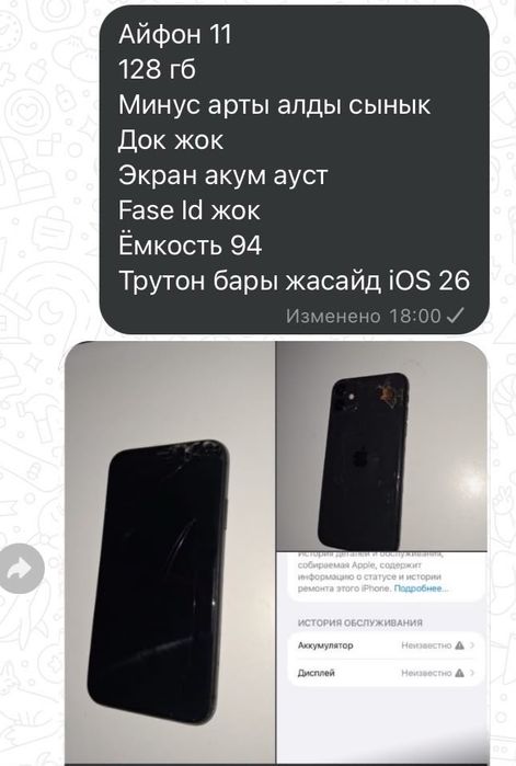 Iphone 11 жұлындар