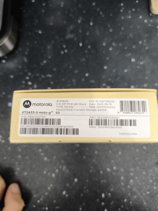 Moto G35 5G 4/256GB Yettel гаранция Черен