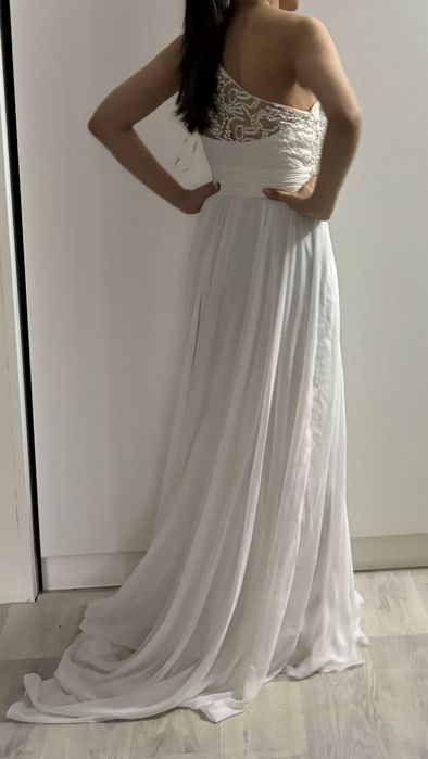 Платье вечернее узату белое