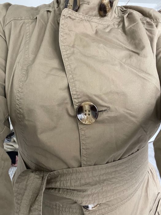Trench Cropp S-M kaky-mustar