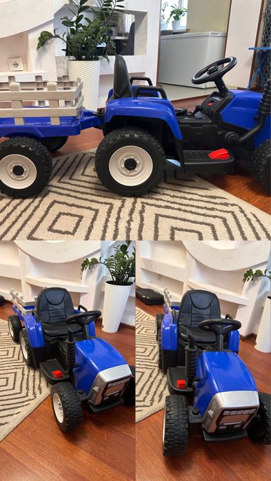 Продам детский электромобиль трактор с прицепом