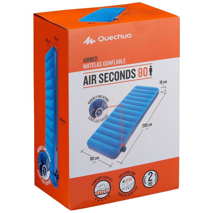 Saltea gonflabilă camping Air Seconds 80 - produs resigilat Decathlon