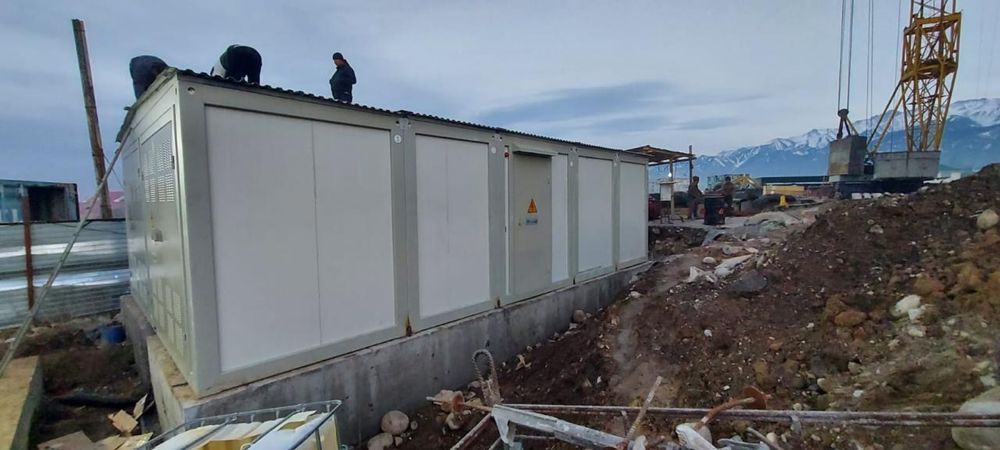 Установка трансформатора, монтаж ЛЭП