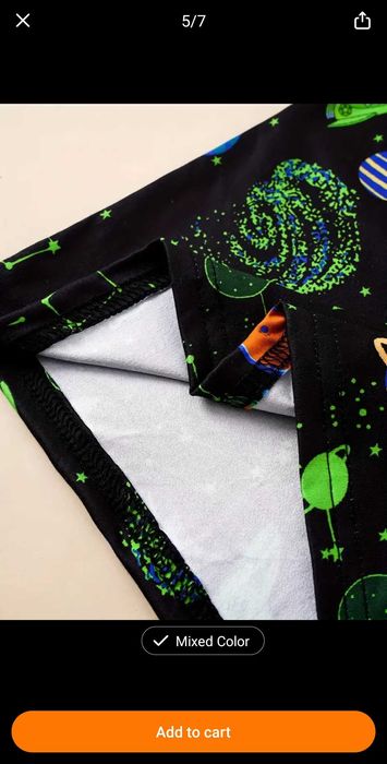 Ежедневен комплект термобельо за момче, Светещо звездно небе.