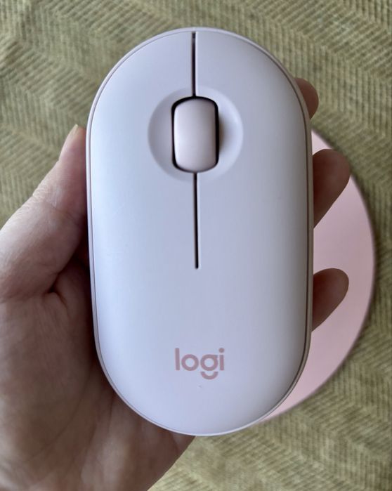 Мышь Logitech Pebble M350 розовый