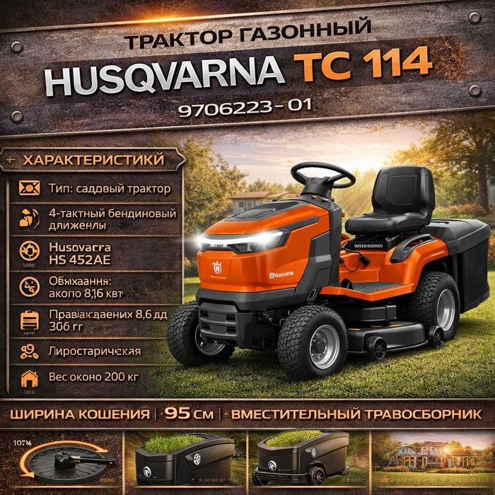 Трактор Husqvarna TC 114