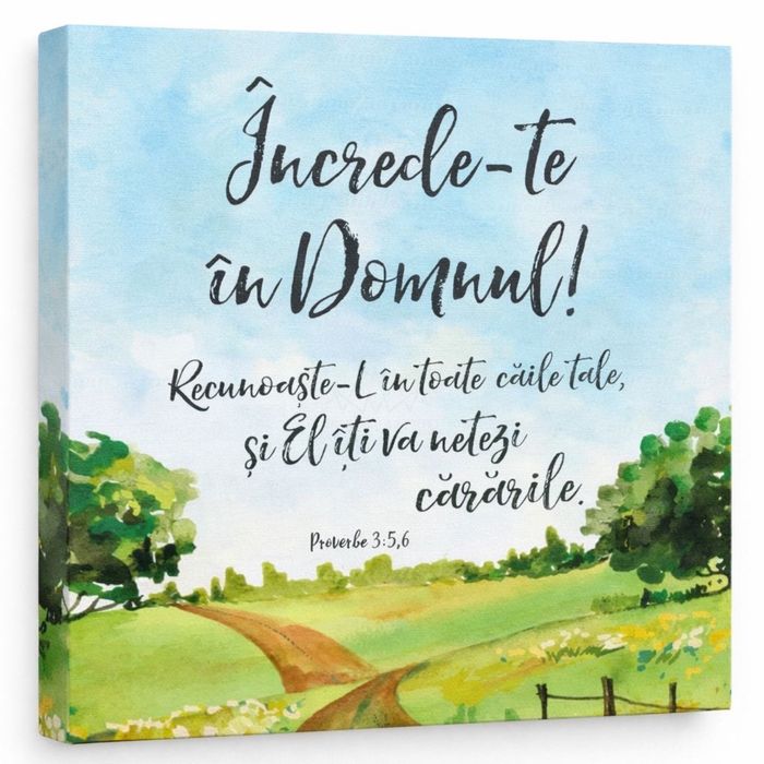 Tablou canvas cu mesaj crestin