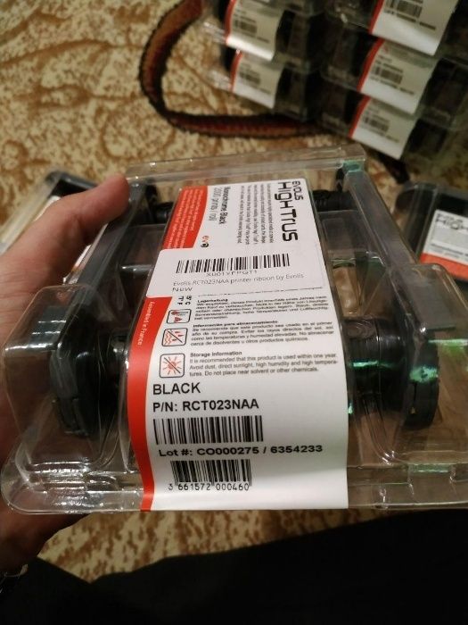 Evolis Primacy & Zenius RCT023NAA и R2011 Черная монохромная лента