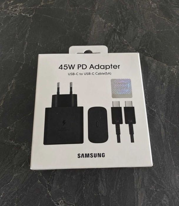 Incarcator Samsung 45W - FAST charging / Incarcare rapida - Priza si Cablu USB-C - Nou !