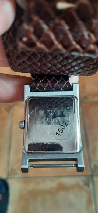 Ceas guess barbati original aproape NOU curea piele