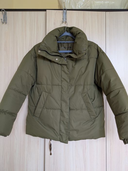 Дамско яке зелено бомбър