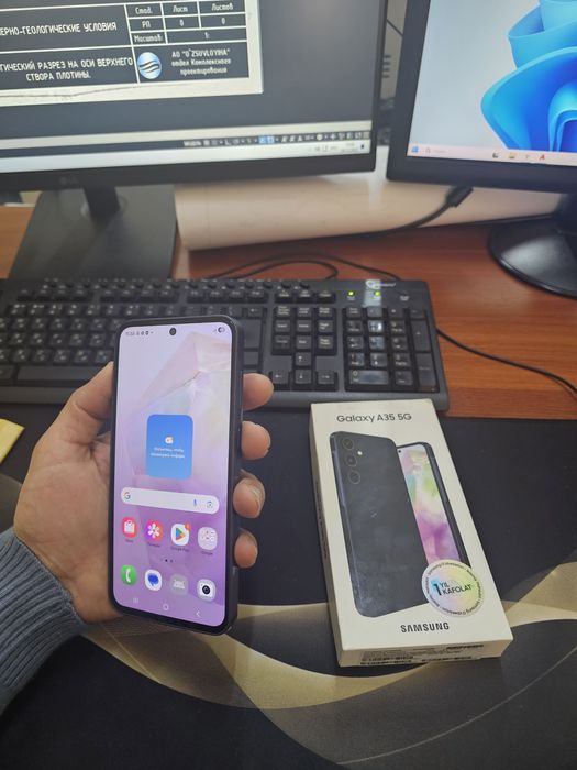 Samsung A35 5G 8/128gb[2025] ideal xolati yangiday kam iwlatilgan