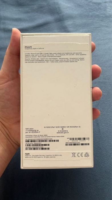 Айфон 15 черный 128 гб