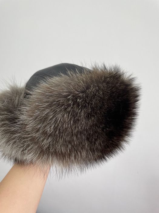 Шапка меховая мужская ушанка натуральный мех